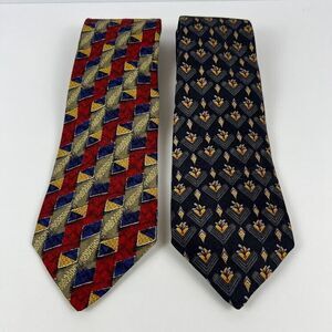 Robert Talbott Bundle Abstract‎ Geometric USA Hand Swen Silk Classic Necktie Tie